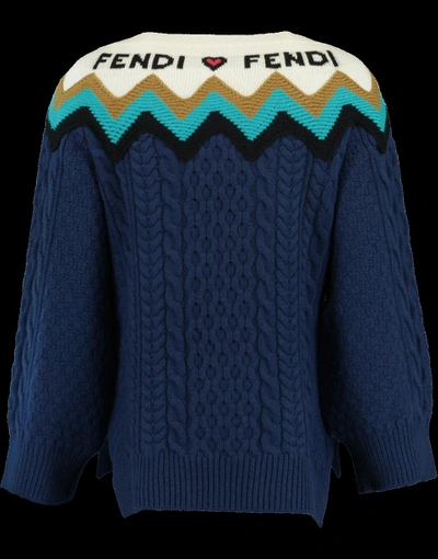 Shop Fendi Heartbeat Sweater In Muffin