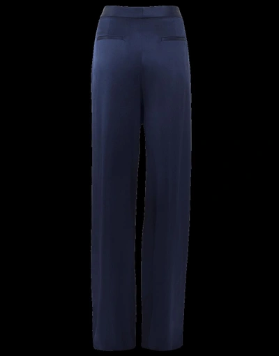 Shop Adam Lippes Pleated Trouser In Navy