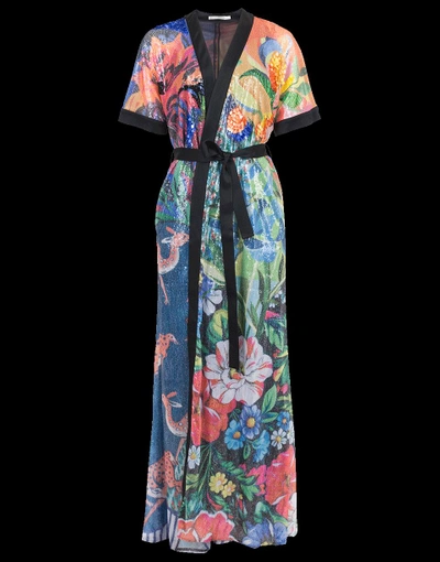 Shop Mary Katrantzou Natalia Kimono Dress In Collage