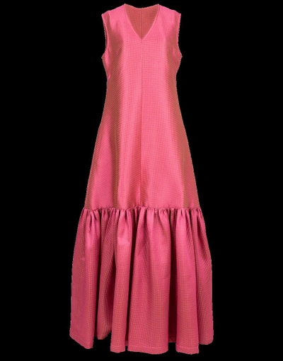 Shop Alexis Mabille Flounce Hem Dress In Rose