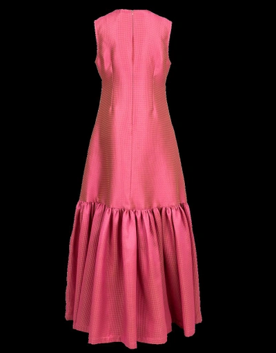 Shop Alexis Mabille Flounce Hem Dress In Rose