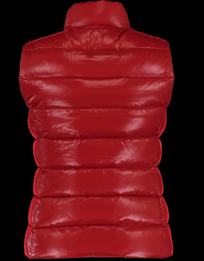 Shop Moncler Ghany Gilet Puffer Vest In Red