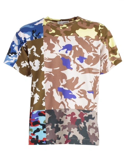 Shop Gosha Rubchinskiy Patchwork T-shirt In Camo