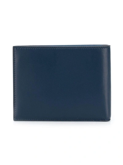 Shop Givenchy Embossed Logo Billfold Wallet - Blue