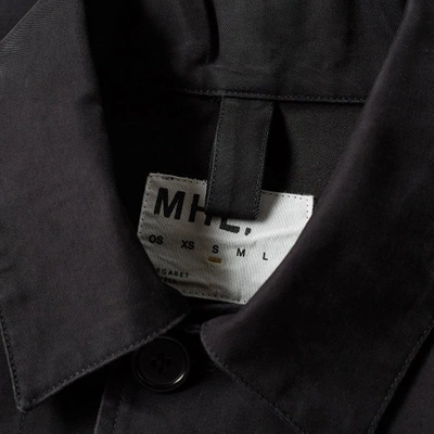 Shop Mhl By Margaret Howell Flap Pocket Jacket In Black