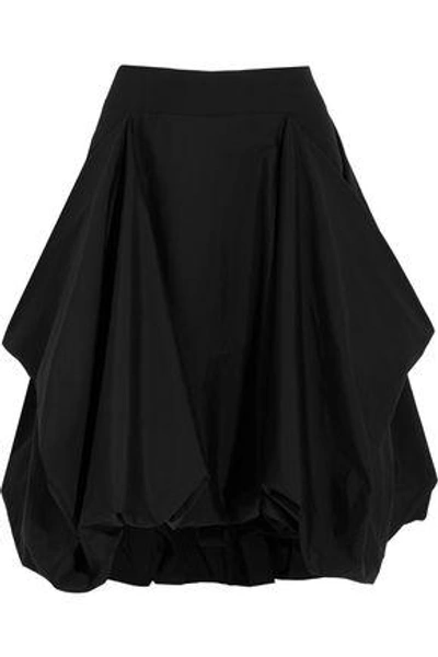 Shop Jw Anderson Woman Draped Cotton Skirt Black
