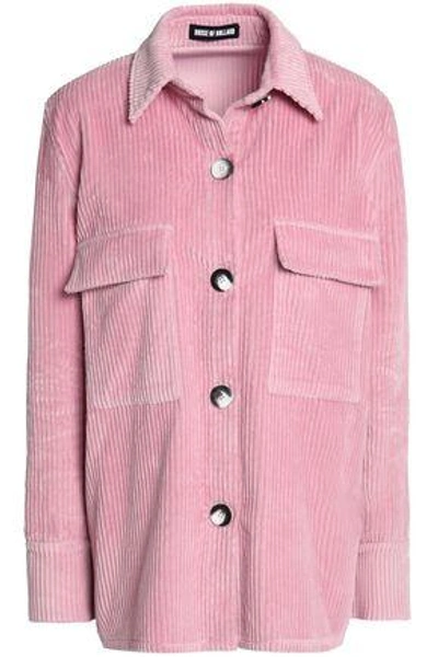 Shop House Of Holland Woman Cotton-chenille Jacket Baby Pink