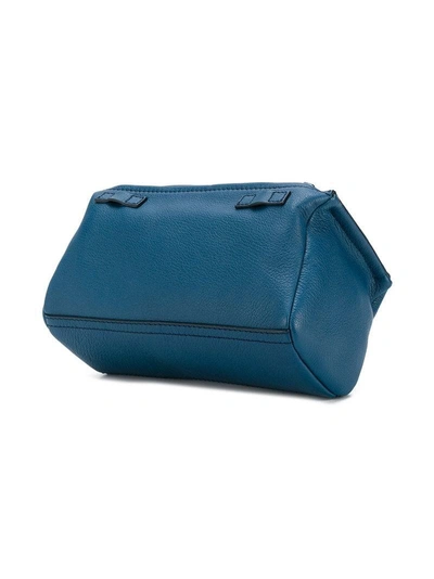 Shop Givenchy Zipped Logo Crossbody Bag In Blue