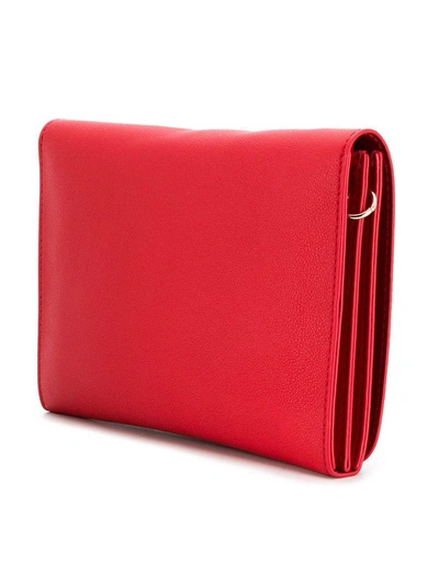 Shop Love Moschino Hand Fastened Clutch - Red