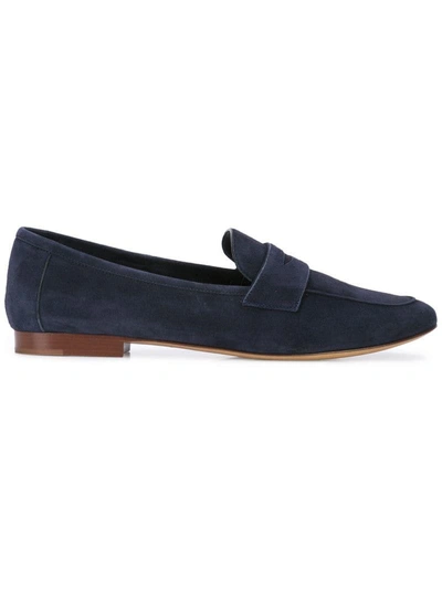Shop Mansur Gavriel Classic Loafers In Blue
