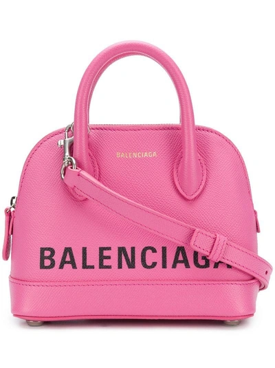 Shop Balenciaga Ville Top Handle Bag In Pink
