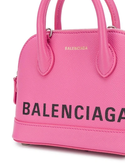 Shop Balenciaga Ville Top Handle Bag In Pink