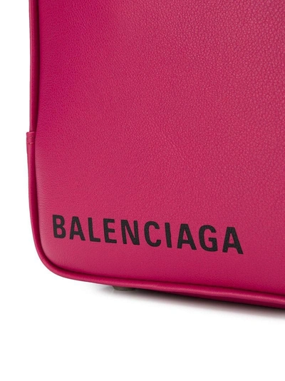 Shop Balenciaga Triangle Square Xs Bag - Pink