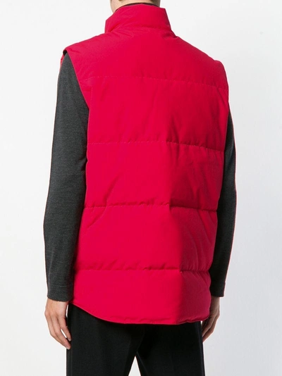 Shop Canada Goose Freestyle Crew Vest - Red