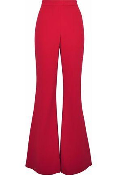 Shop Brandon Maxwell Cady Flared Pants In Red