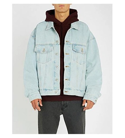 Yeezy Season 5 Denim Jacket In Faded Indigo | ModeSens