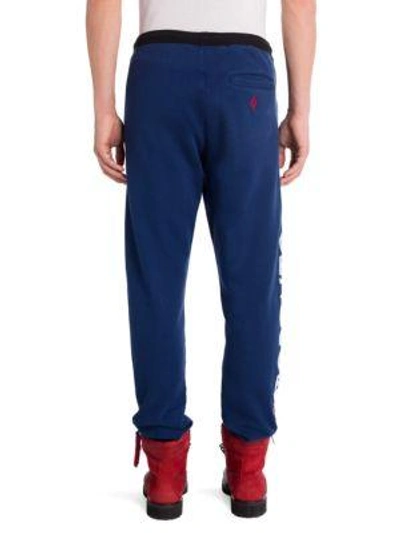 Shop Marcelo Burlon County Of Milan Toronto Blue Jays Sweatpants In Blue Multi