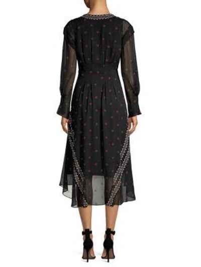 Shop Joie Jamya High-low Dress In Caviar