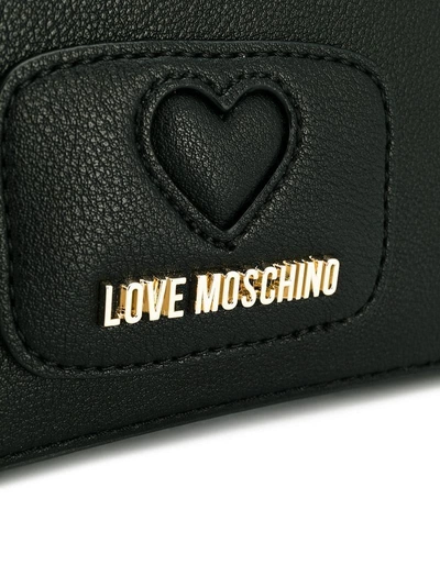 Shop Love Moschino Hand Fastened Clutch - Black