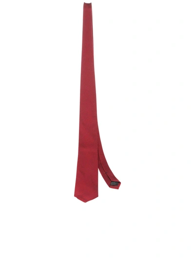 Shop Tom Ford Red Micro-patterned Tie