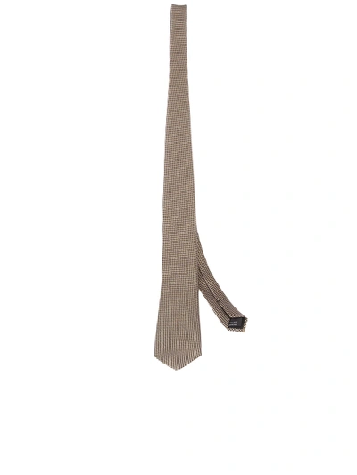 Shop Tom Ford Beige Micro-patterned Tie