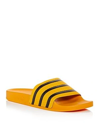 Shop Adidas Originals Men's Adilette Slide Sandals In Orange