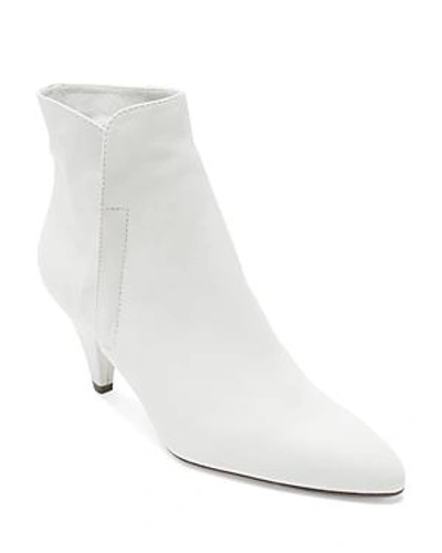 Shop Laurence Dacade Women's Stella Leather Zip Booties In Off White
