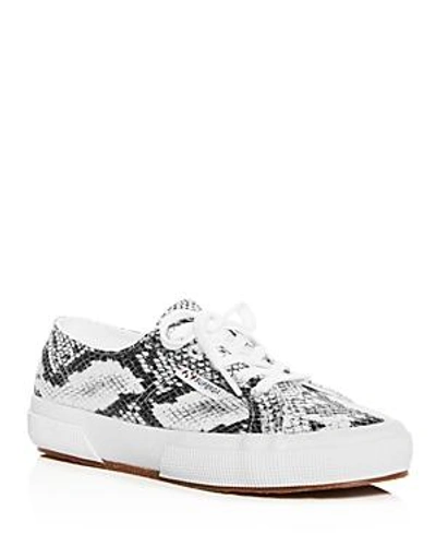 Shop Superga Women's Classic Snake-print Lace Up Sneakers