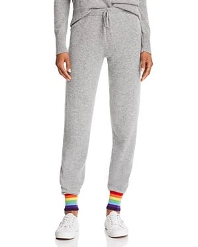 Shop Madeleine Thompson Cashmere Jogger Pants In Gray