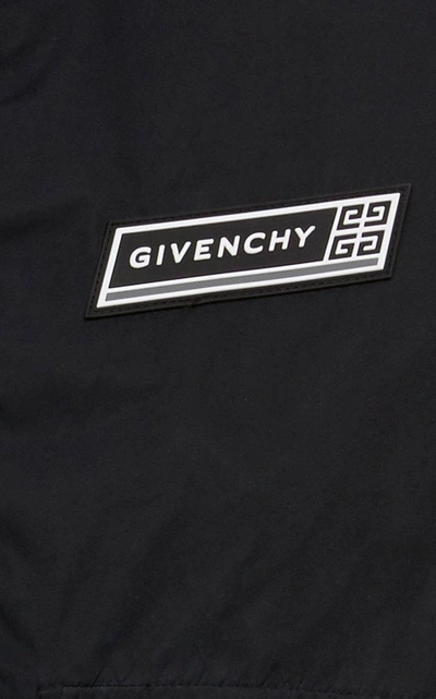 Shop Givenchy Logo-appliquéd Shell Bomber Jacket In Black