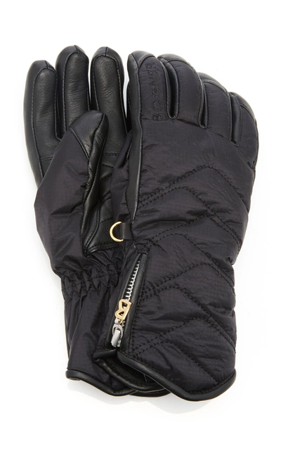 Shop Bogner Bea Quilted Ski Gloves In Black