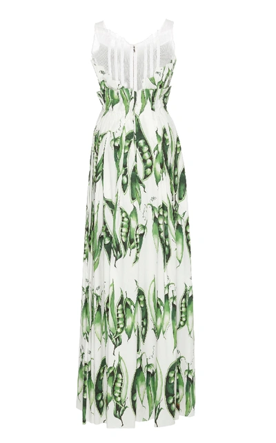 Shop Dolce & Gabbana Snap Pea Gown In Print