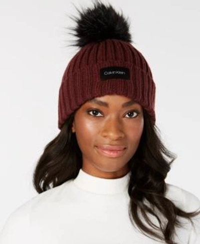 Calvin klein deals pom pom hat