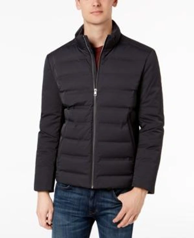 Shop Calvin Klein Men's Slim-fit Seamless Puffer Coat In Alloy Grey