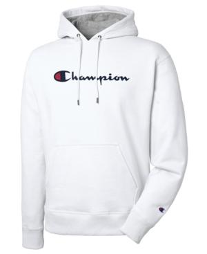 white champion hoodie black logo