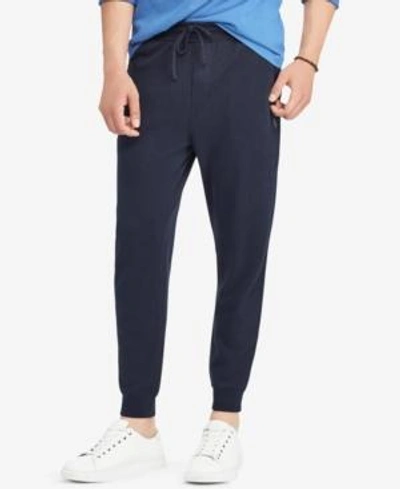 Shop Polo Ralph Lauren Men's Double-knit Jogger Pants In Aviator Navy