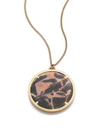 Shop Givenchy Medallion Necklace In Marble