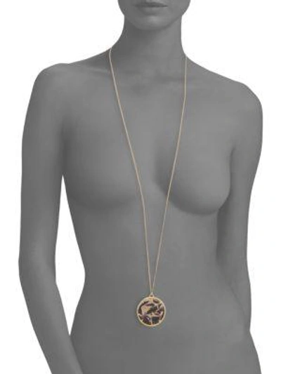 Shop Givenchy Medallion Necklace In Marble