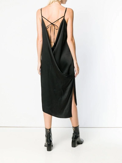 Shop Andrea Ya'aqov Long Wrap Dress - Black