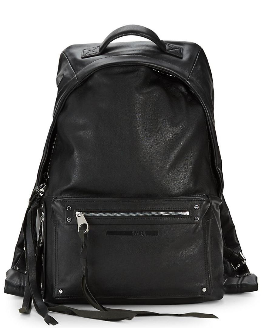 mcq leather backpack