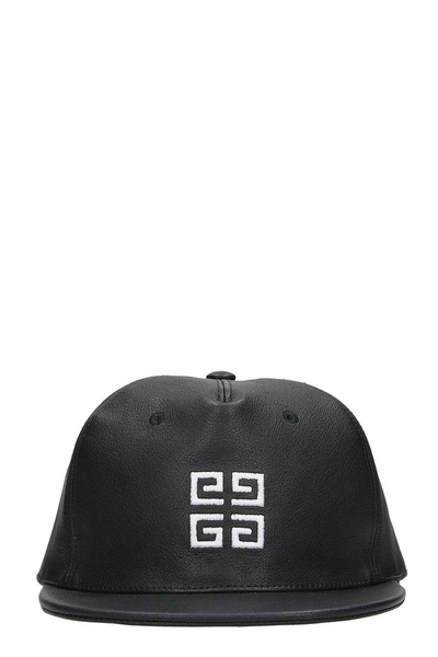 Shop Givenchy Black Leather Hat