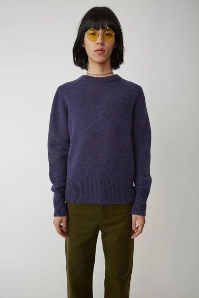 Shop Acne Studios Classic Sweater Plum Purple
