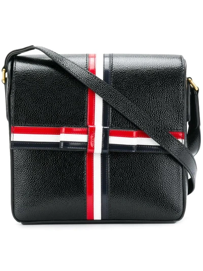 Shop Thom Browne Square Gift Box Leather Bag