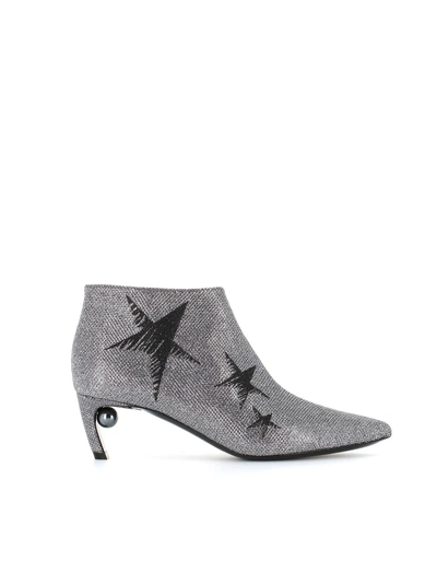 Shop Nicholas Kirkwood Ankle Boots "mira Pearl" In Silver