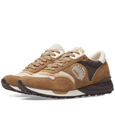 Shop Visvim Roland Jogger Veggie Suede In Brown