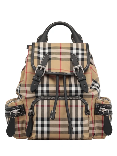 Shop Burberry Rucksack Small Backpack In Antique Yellow