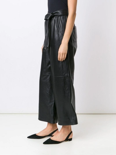 Shop Tome Leather Karate Pants In Black