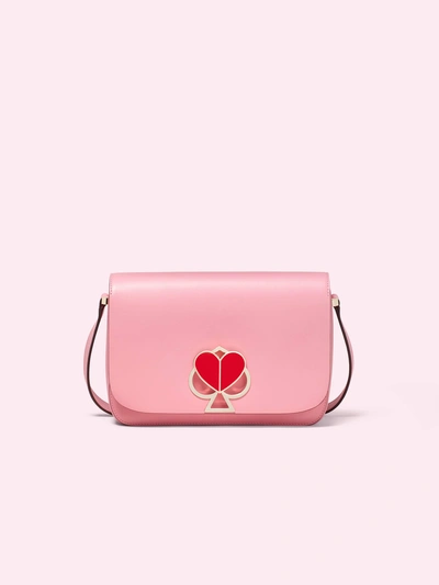 Shop Kate Spade Nicola Twistlock Medium Shoulder Bag In Rococo Pink