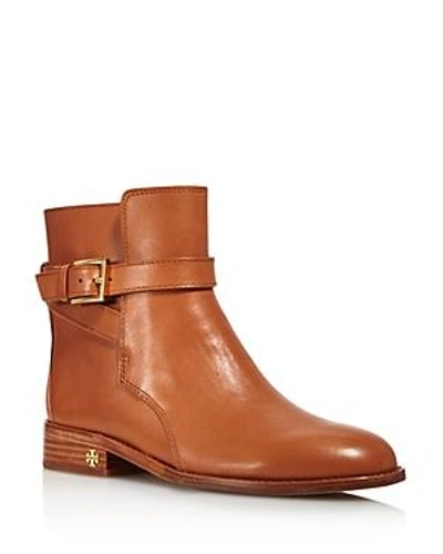 Shop Tory Burch Women's Brooke Leather Ankle Booties In Tan