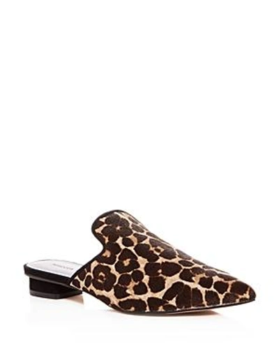 Shop Rebecca Minkoff Women's Chamille Too Leopard Print Calf Hair Mules